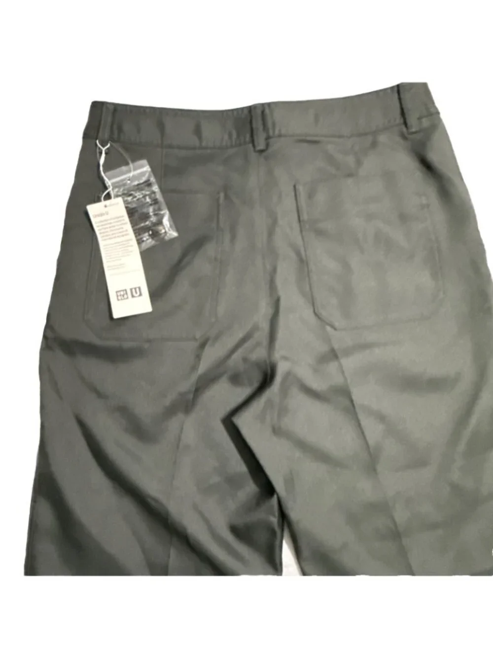 NWT - Uniqlo Women Dark Gray Twill Wide Pants Size 6 RN139864